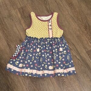 Matilda Jane Yellow and Blue Floral Kids Top